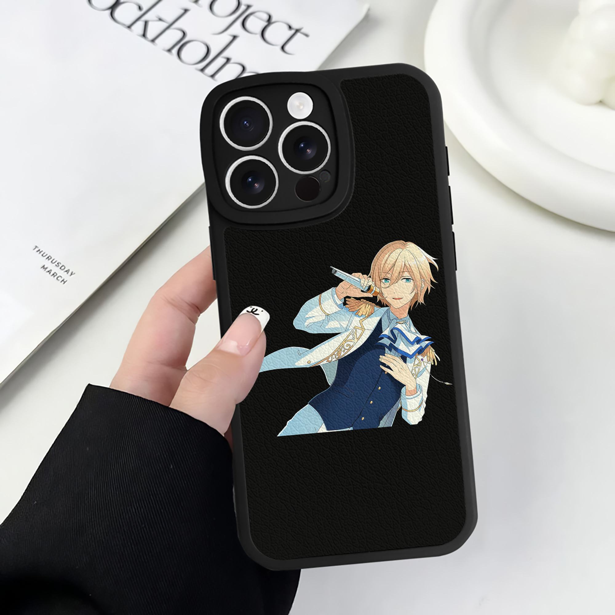（画像用） あんさんぶるスターズ! Ensemble Stars 【iPhone 16シリーズ対応】シリコンスマホケース（レザー調） 材質：シリコン